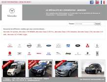 Tablet Screenshot of export-mercedes.transautomobile.com