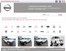 Tablet Screenshot of export-nissan.transautomobile.com