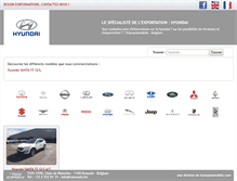 Tablet Screenshot of export-hyundai.transautomobile.com