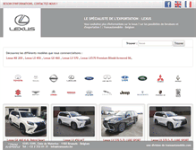 Tablet Screenshot of export-lexus.transautomobile.com
